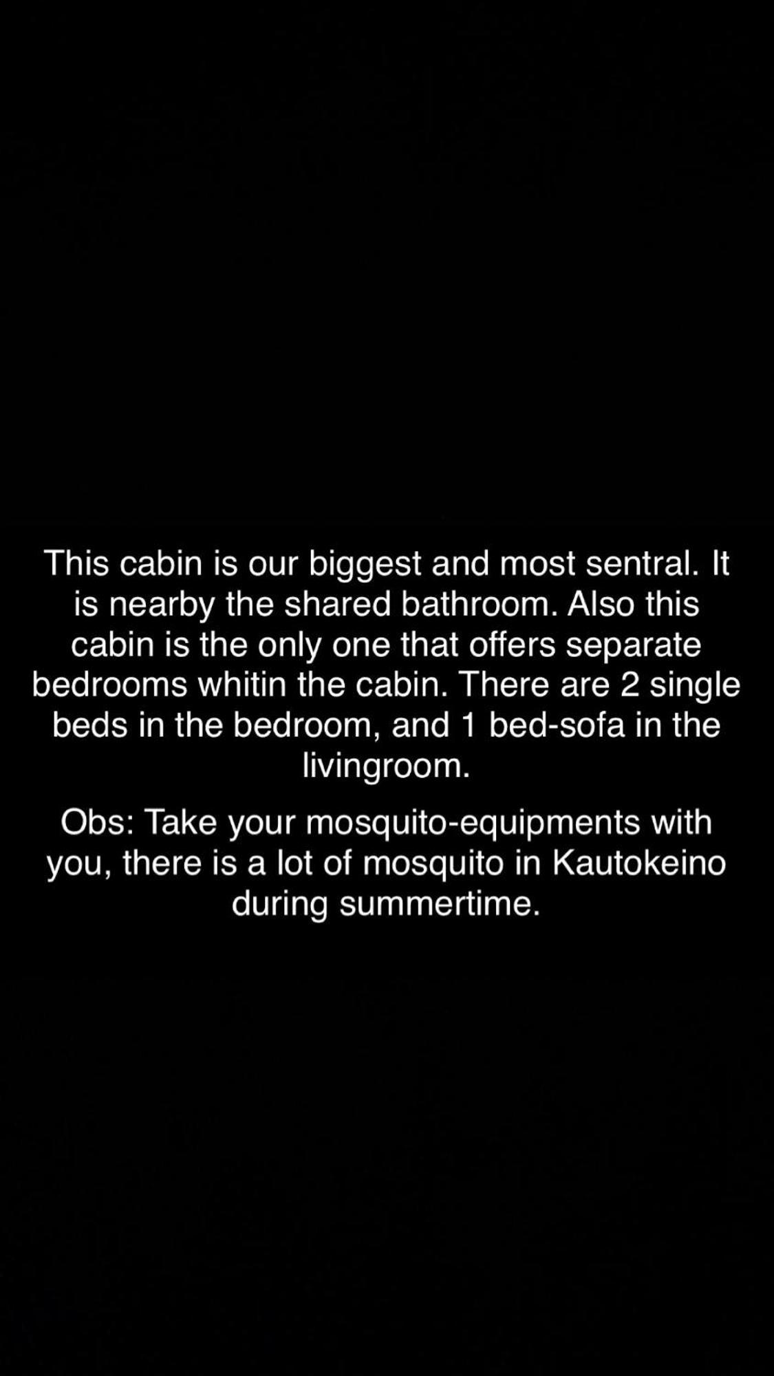 Sara'S Cabins-Hytter Kautokeino Bilik gambar